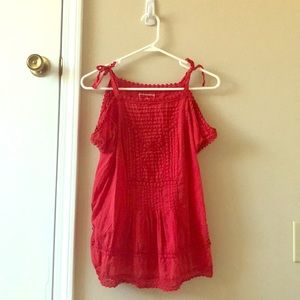 Open shoulder blouse